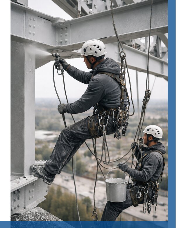 Покраска металлоконструкций на высоте в Сергиеве Посаде 358 р |ВЫСОТНИК-Сгп