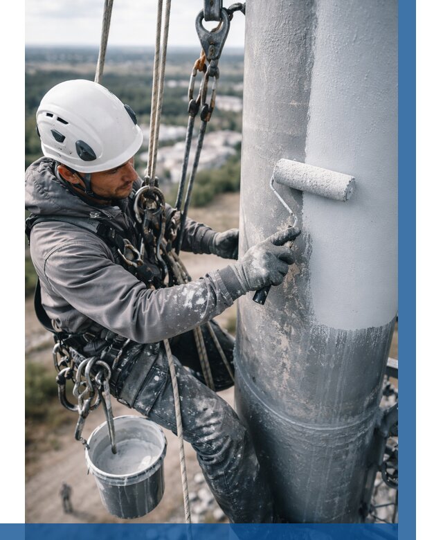 Покраска мачт связи под ключ в Сергиеве Посаде от 870 р. | ВЫСОТНИК-Сгп