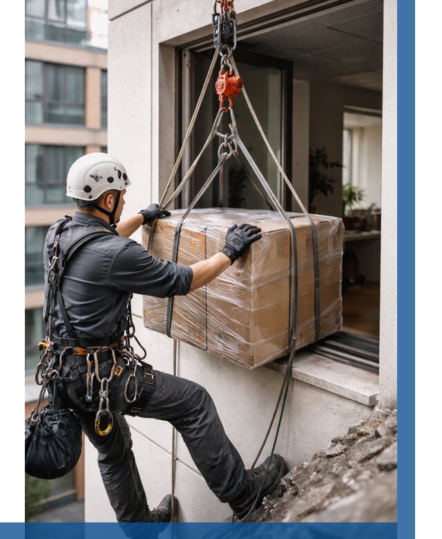 Подъем груза через окно в Сергиеве Посаде от 4605 р. | ВЫСОТНИК-Сгп