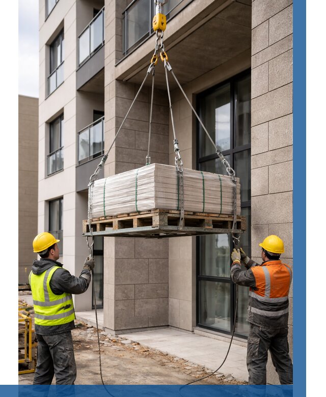 Подъем керамогранита на этаж в Сергиеве Посаде от 3582 р. | ВЫСОТНИК-Сгп