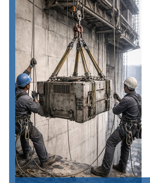 Такелажные работы на высоте, подъем и монтаж грузов в Сергиеве Посаде