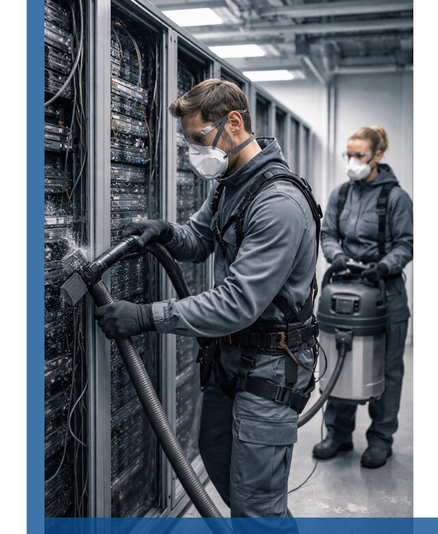 Обеспыливание серверной комнаты в Сергиеве Посаде, профессиональная очистка