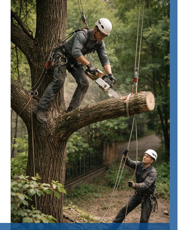 Спил деревьев альпинистами в Сергиеве Посаде от 8187 р. | ВЫСОТНИК-Сгп