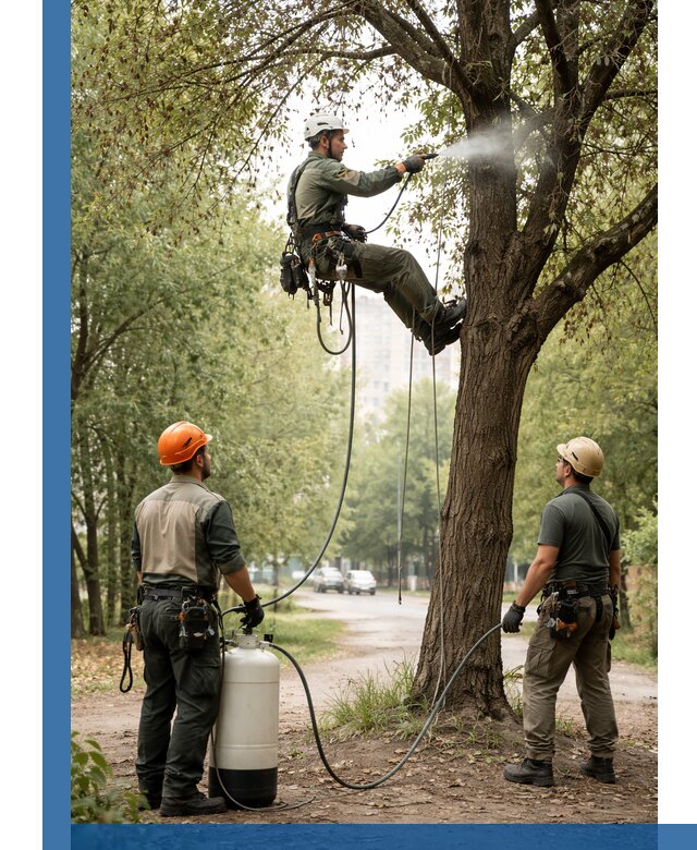 Обработка деревьев от вредителей в Сергиеве Посаде профессиональная защита