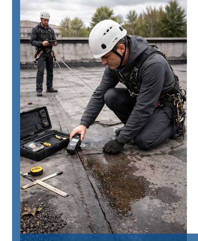 Обследование кровли на протечки и выявление дефектов в Сергиеве Посаде