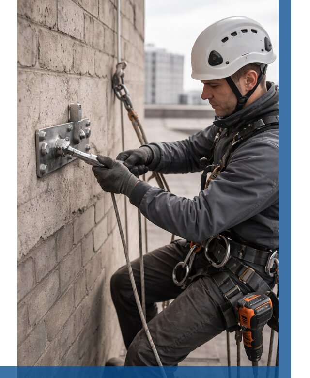 Установка анкерных точек в Сергиеве Посаде от 3582 р. | ВЫСОТНИК-Сгп